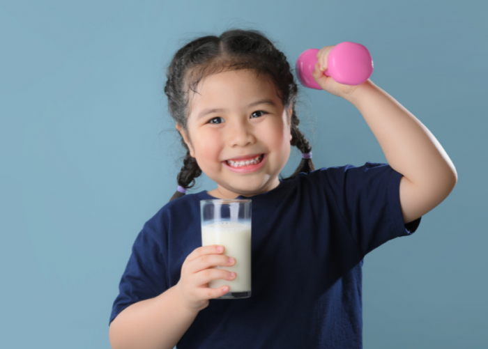 Thin Child Supplementing with Formula Milk